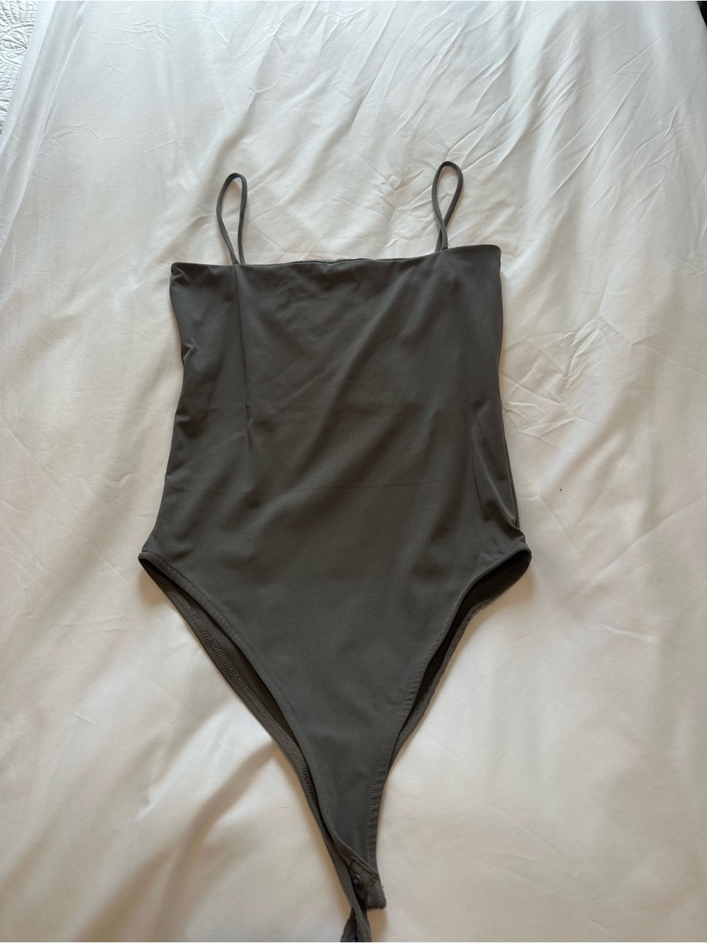Zara Charcoal gray bodysuit